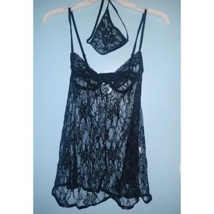 2 piece lace lingerie dress